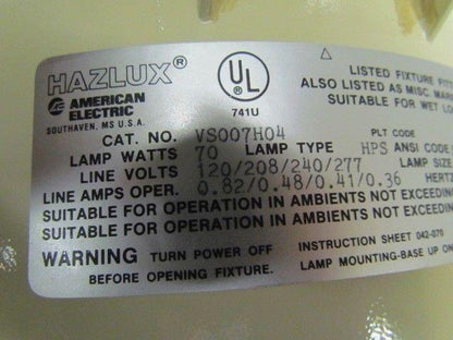 Hazlux VS007H04 High Pressure Sodium Ballast Housing 5-1/2" Thread