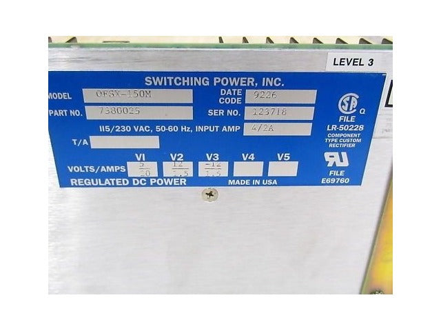 Switching Power OFSX-150M P/N 7380025 Power Supply