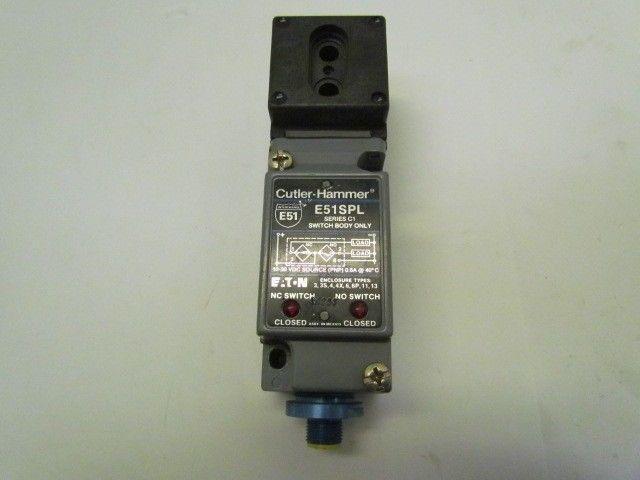 CH Cutler Hammer E51SPL Limit Switch on E51RN Receptacle With E51DF33 Head