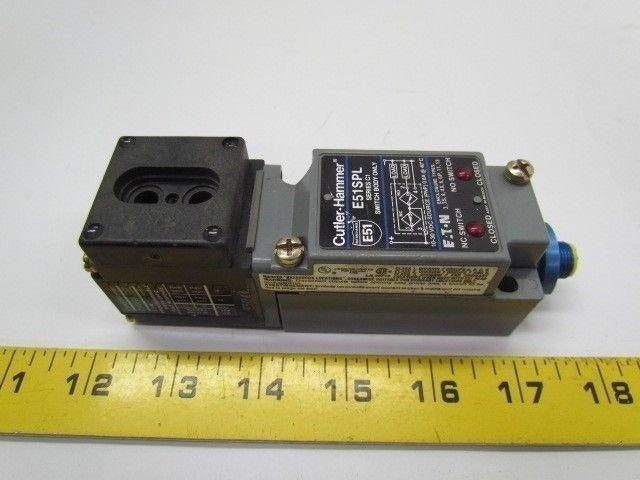 CH Cutler Hammer E51SPL Limit Switch on E51RN Receptacle With E51DF33 Head