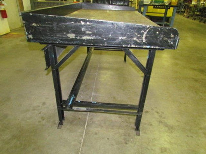 Vintage Industrial Steel Workbench w/ 36x72" Butcher Block Dated 1945 34" High