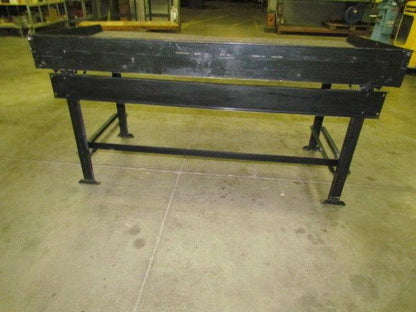 Vintage Industrial Steel Workbench w/ 36x72" Butcher Block Dated 1945 34" High