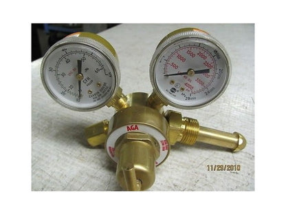 AGA 301-AR/CD 60 Gas Regulator for Helium Argon & Nitrogen 60 SCFH 4000 PSI