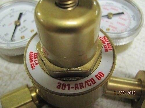 AGA 301-AR/CD 60 Gas Regulator for Helium Argon & Nitrogen 60 SCFH 4000 PSI