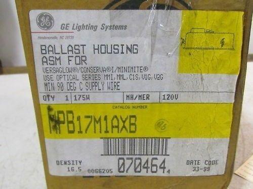 GE Lighting Systems MPB17M1AXB Ballast Housing 175W120V