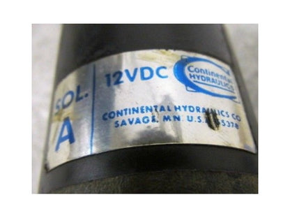Continental Hydraulics 12VDC Sole No. 39391 Solenoid