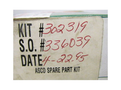 Asco Red Hat Valves 302319 Rebuild Kit NIB