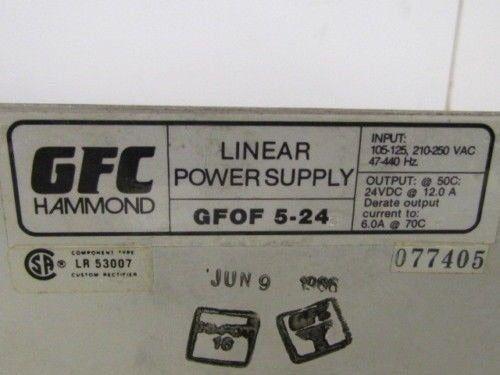 GFC Hammond GFOF 5-24 Linear Power Supply