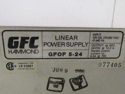 GFC Hammond GFOF 5-24 Linear Power Supply