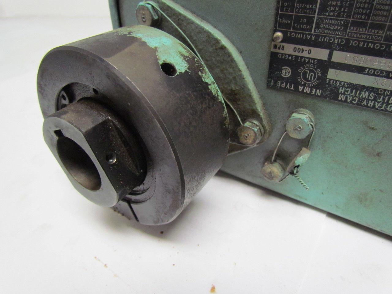 A-B Allen Bradley 803-P12X Rotating Cam Limit Switch