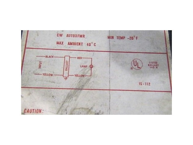 GE 15G7074W High Intensity Lamp Ballast 15G7024 Unused