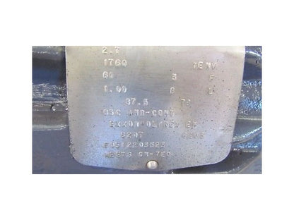 Baldor 700-44891 184CZ 2hp 1760 rpm TENV Motor 3 phase