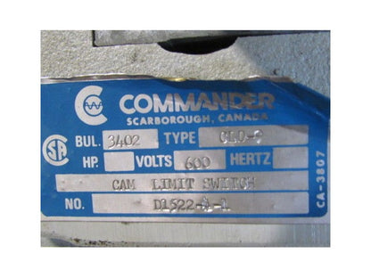 Commander Bul 3402 Type CLD-9 Cam Switch D1522-4-1
