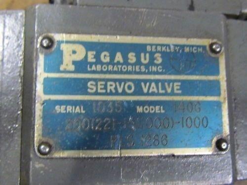 Pegasus Servo Valve 140G 200C227-15C10007-1000 PLS 1286