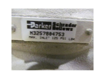 Parker N3257804753 Inline Valve 1" NPT Max Inlet 125psi