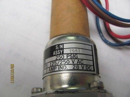 ITT Neo0Dyn 115P1C3-168 Pressure Switch 28VDC 1/4 NPT
