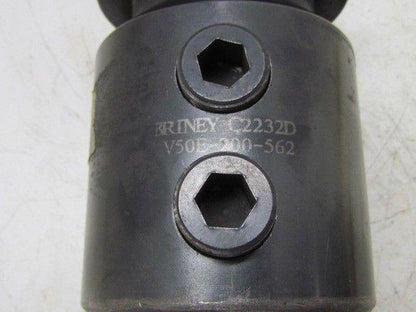 Briney C2232D V50E-200-562 Cat 50 2"End Mill Holder 5 1/2" Projection Coolant