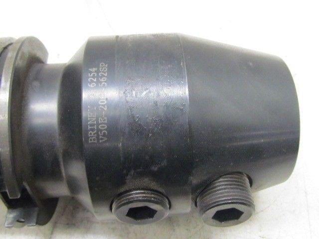 Briney V50E-200-562SP Cat 50 2" End Mill Holder 5 1/2" Projection Coolant