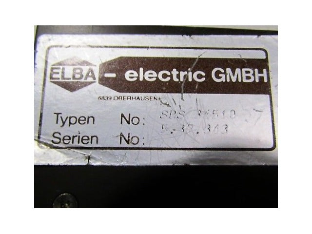 ELBA SRS 34510 Power Supply Board