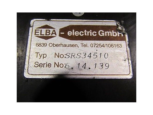 ELBA Electric SRS34510 Power Supply