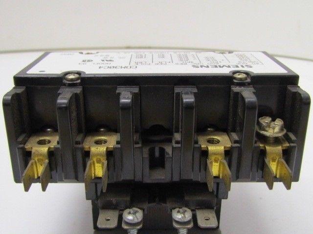 Siemens CDM30C4 Model 93 24vac Coil Contactor 4-Pole Furnace