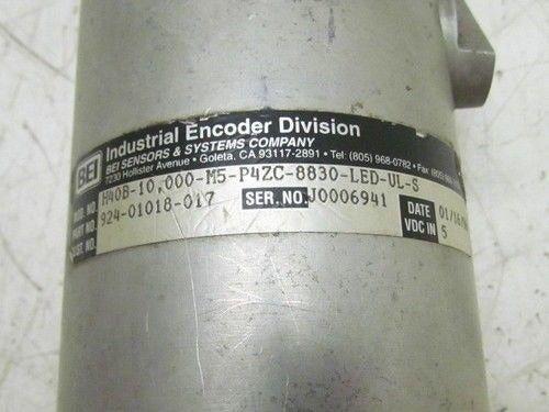 BEI Industrial Encoder H40B-10.000-M5-P4ZC-8830-LED-UL-S P/N 924-01018-017