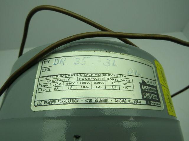 Mercoid Control DR 35 3L R6 Temperature Switch 120-240-440V