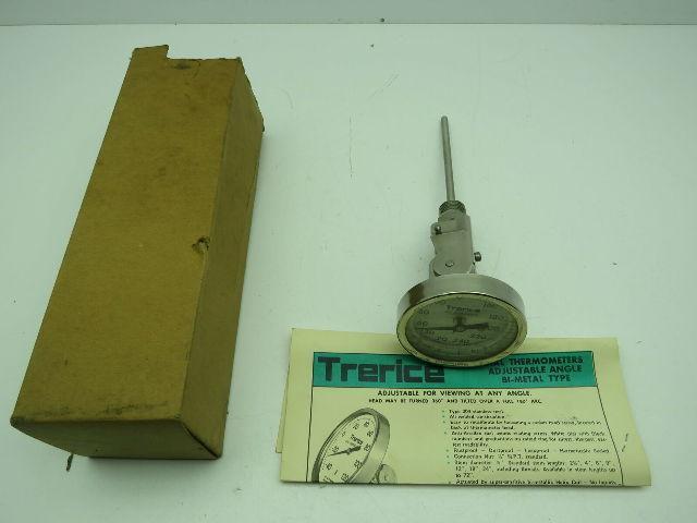 Trerice Dial Thermometer 3" 304SS 20-240 Degree F 10" New