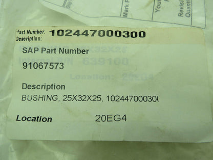 Krones 102447000300 Bushing 25x32x25 LG LOT OF 6