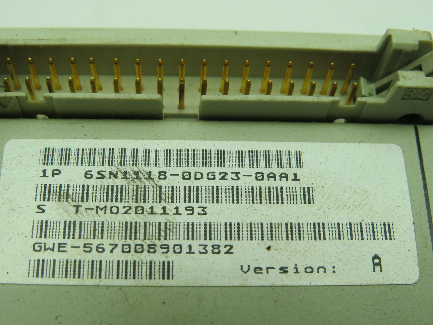 Siemens 6SN1118-0DG23-0AA1 Simodrive Digital Control Unit Version A
