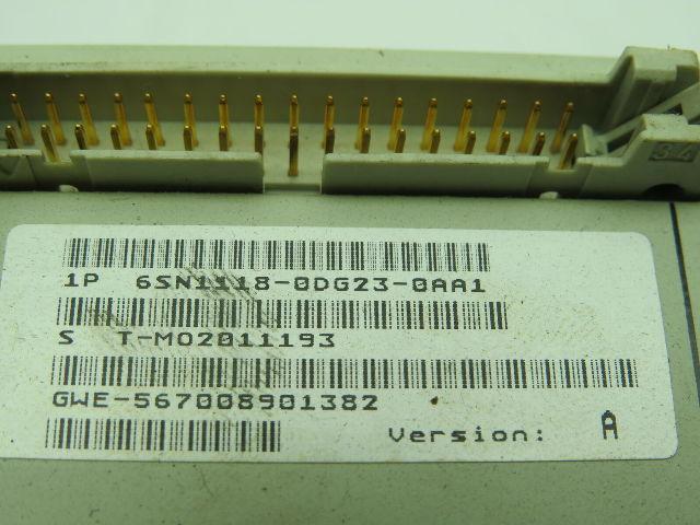 Siemens 6SN1118-0DG23-0AA1 Simodrive Digital Control Unit Version A