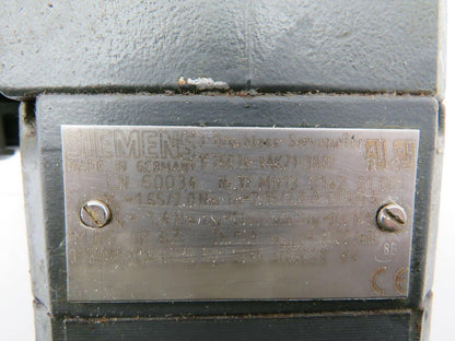 Siemens 1FT6034-4AK71-3AG2 Servo Motor