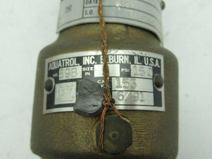 Aquatrol Inc. 89B Safety Relief Valve,3/4",150 psi
