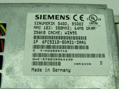 Siemens 6FC5203-0AB13-0AA2 Sinumerik Operator Panel Version C