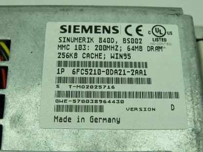 Siemens 6FC5203-0AB13-0AA2 Sinumerik Operator Panel Version C