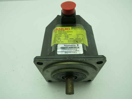Fanuc A06B-0034-B075-R  AC Servo Motor 200V 3PH 2000 RPM