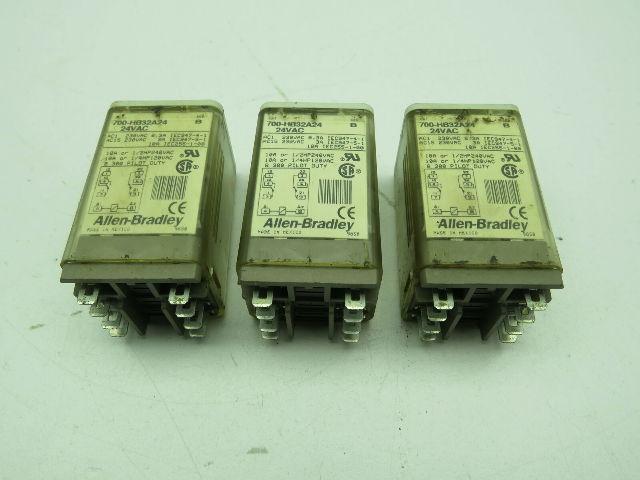 Allen-Bradley 700-HB32A24 Series B Relay LOT OF 3