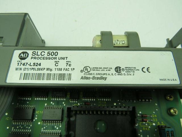 Allen-Bradley 1747-L524 Series C FRN.7c,  SLC 500 Processor Unit