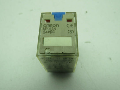 Omron MY4IN Relay 5A 4 Pole 14 Pin 24VDC Lot of 10