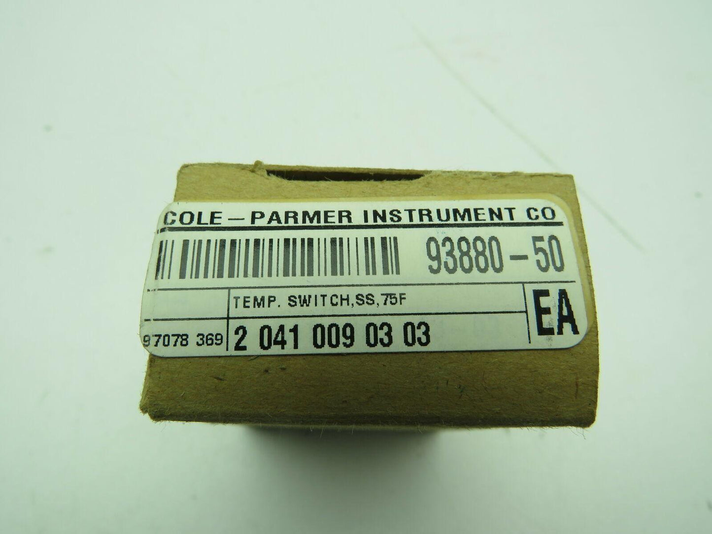 Cole-Parmer 93880-50 Temperature Control Switch SS 75F  AD148-12/75F