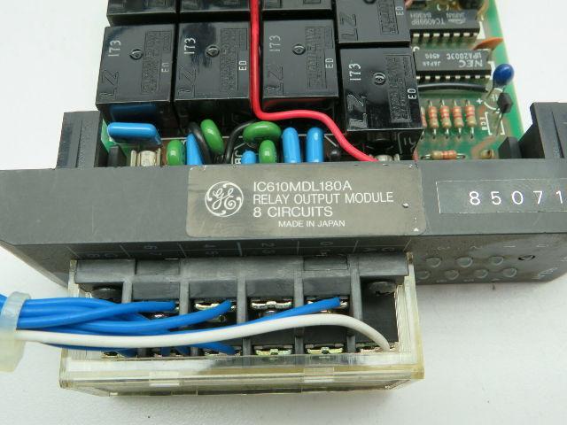 General Electric IC610CH120A Programmable Controller 10 Slot Rack With Cards