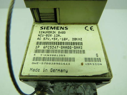 Siemens 6FC5247-0AA00-0AA2 Sinumerik 840D 57VAC Version G
