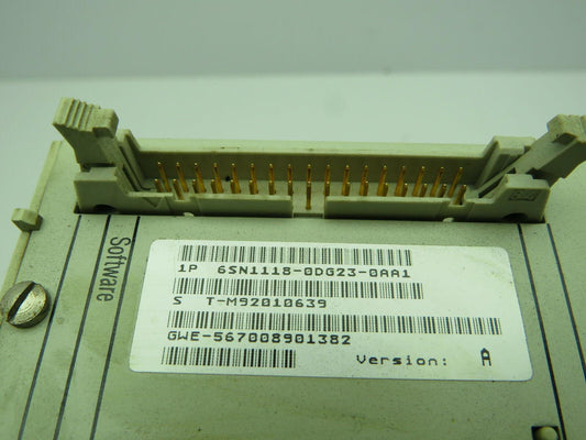 Siemens 6SN1118-0DG23-0AA1 Simodrive Servo Digital Control Board Version A