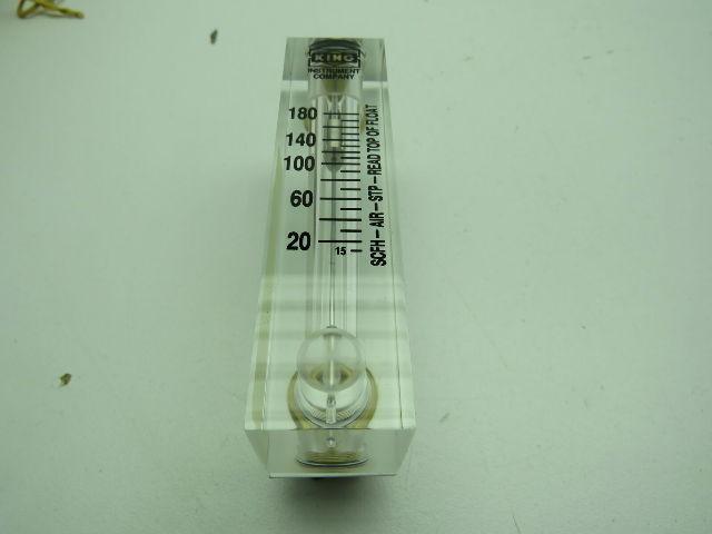 King Instrument 75201102C15 Flow Meter 1/4" FNPT BR EP 180 SCFH