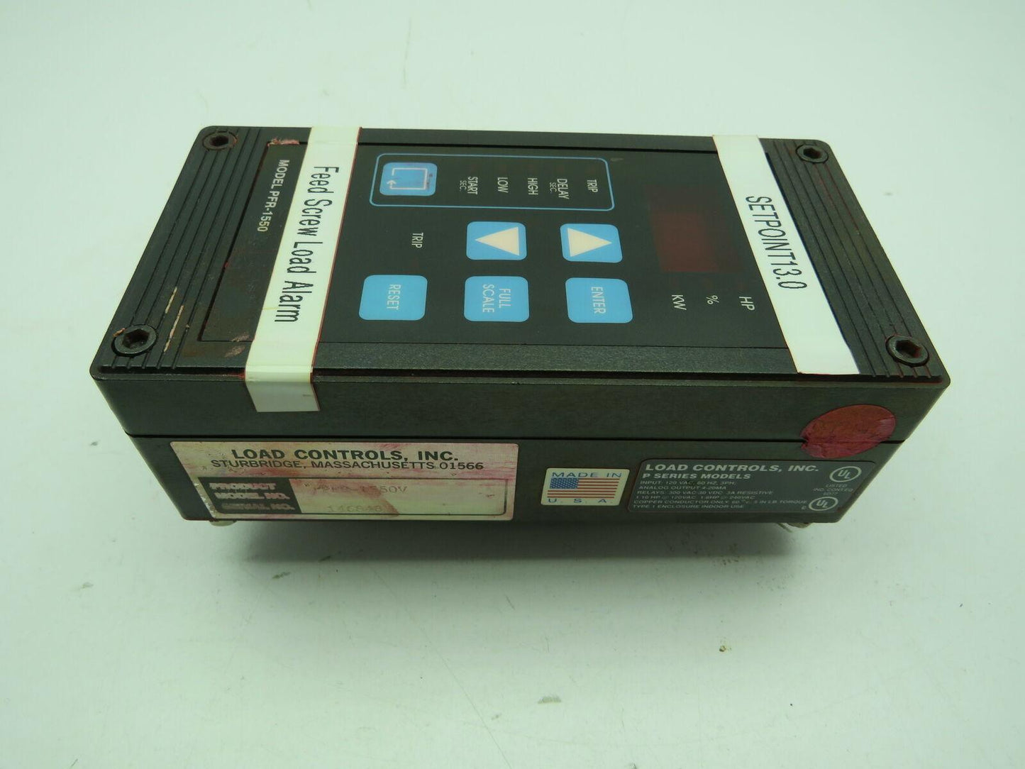 Load Controls INC PFR-1550V Digital Load Control 120V 3PH 3A 1/10HP Series P