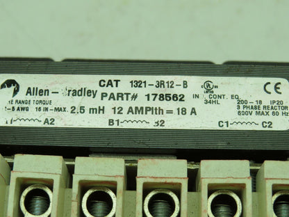 Allen Bradley 1321-3R12-B Transformer 600V 3Ph 12A
