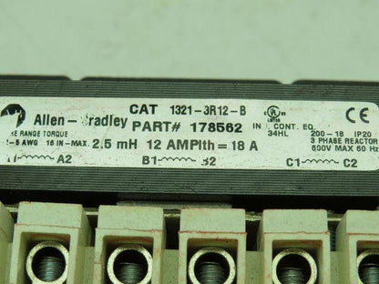 Allen Bradley 1321-3R12-B Transformer 600V 3Ph 12A