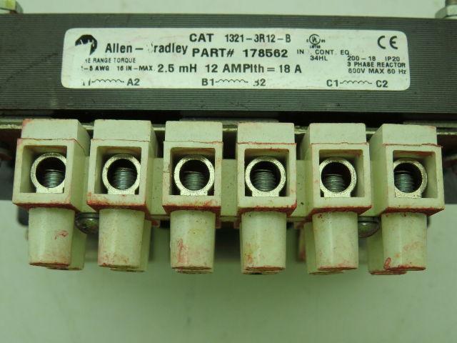 Allen Bradley 1321-3R12-B Transformer 600V 3Ph 12A