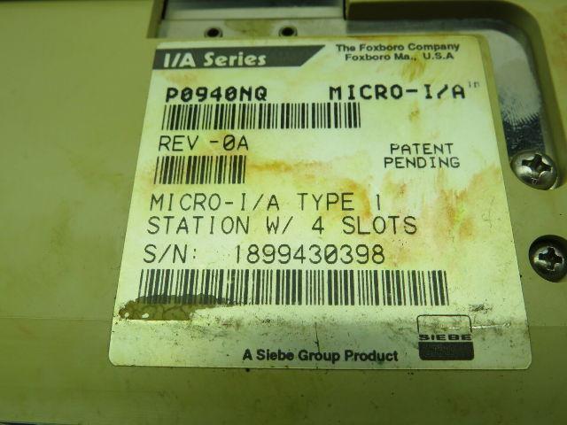 Foxboro P0940NQ Micro-I/A  24VDC Power Supply Type 1 Station Rev-0A