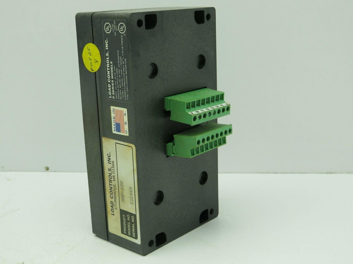 Load Controls PMP-25V Motor Minder 120VAC 3PH 3A 1.8HP Series P